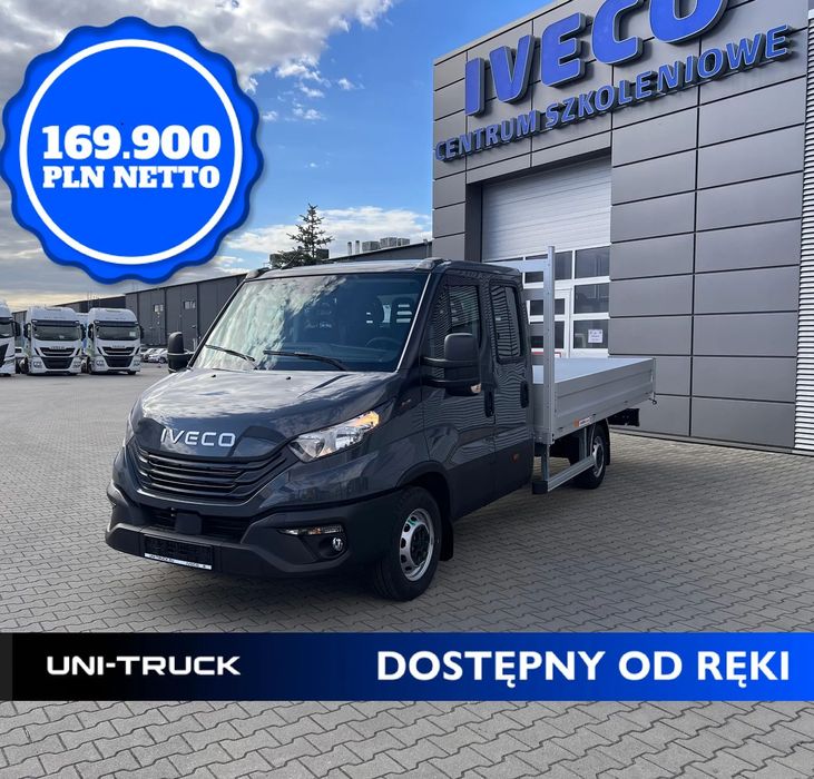 Iveco BRYGADÓWKA DOSTĘPNA OD RĘKI,DOKA  silnik 3.0,kamera cofania, hak 3,5t,fotel amortyzowany, klimatyzacja,