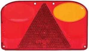 2x Klosz Szkło Lampy Tylnej  Zespolonej L+P WIOLA PRZYCZEPA PRZYCZEPKA