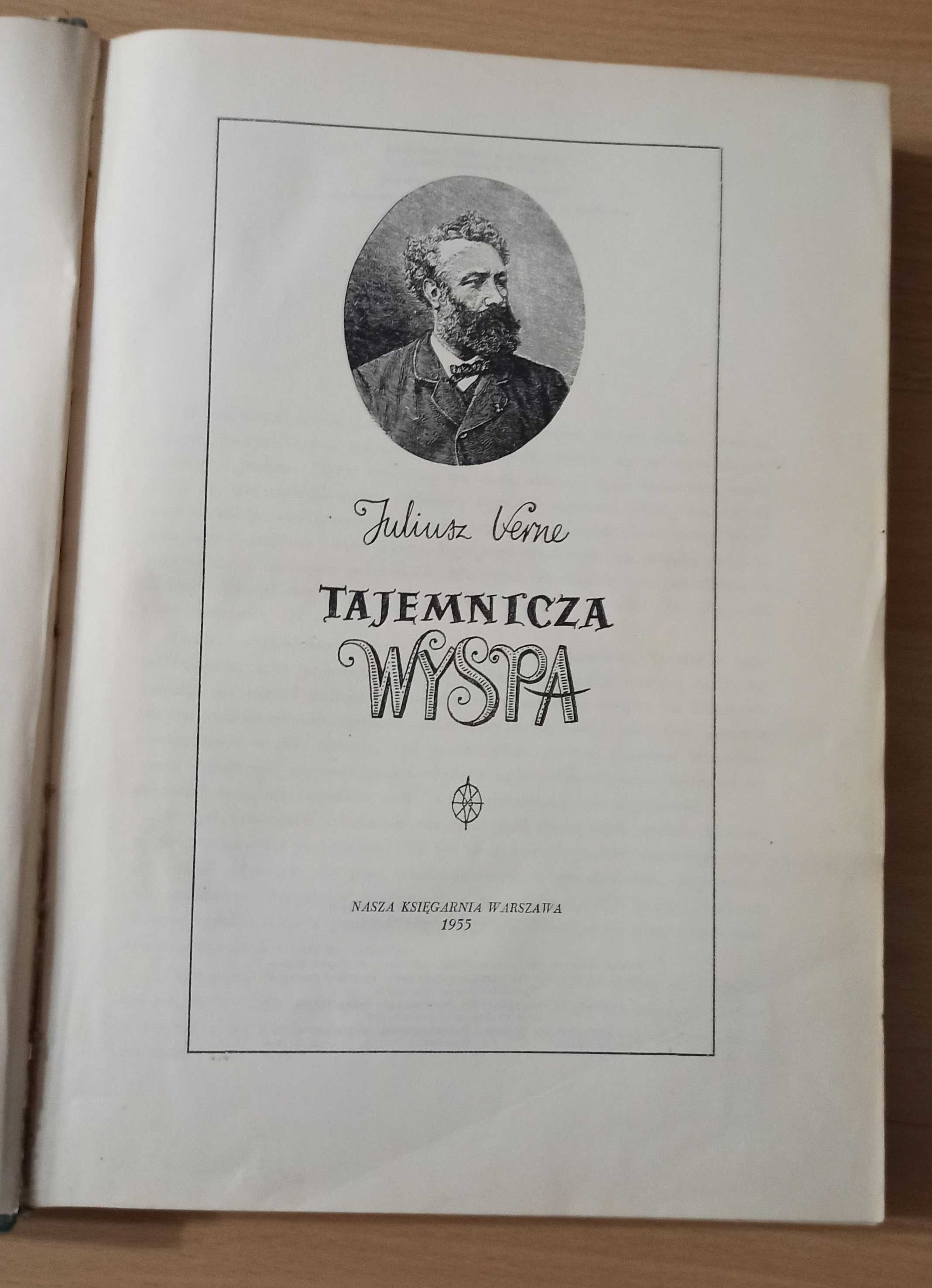 Tajemnicza wyspa - Juliusz Verne, wydanie z 1955r.