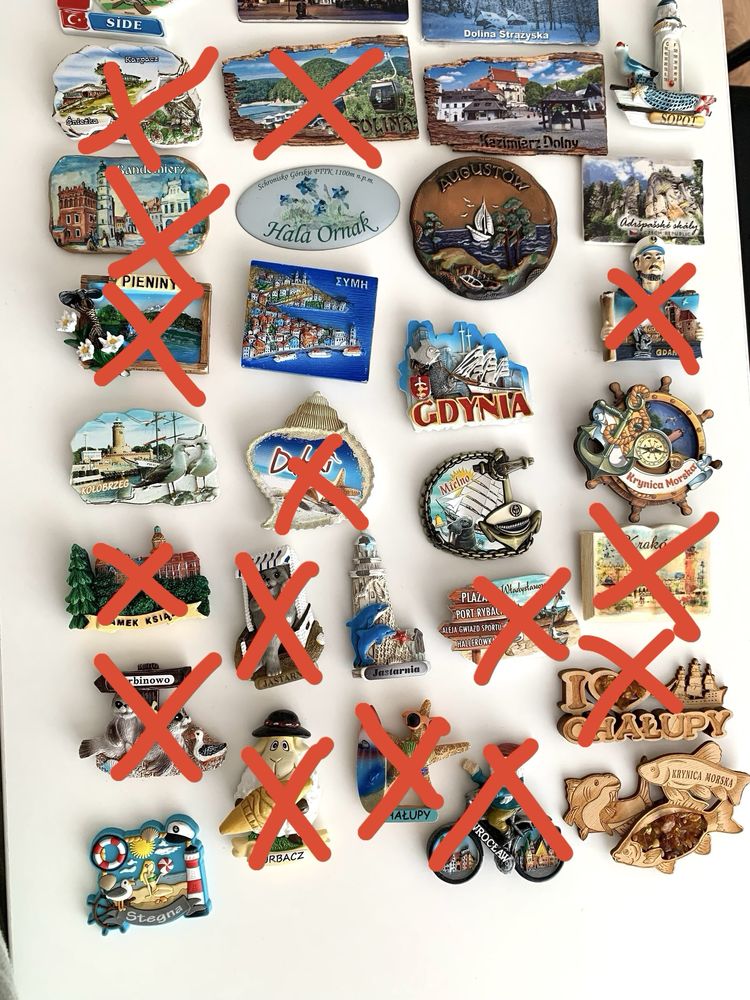 Magnesy na lodówkę, magnes z wakacji, magnesy Polska wybrzeże