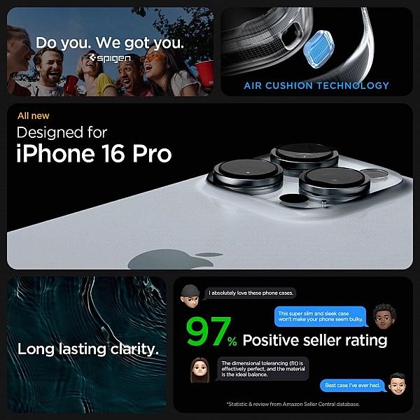 Spigen Ultra Hybrid Iphone 16 Pro Frost Black