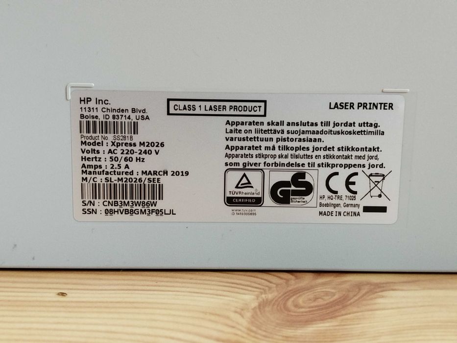 Samsung SL-M2026 mała drukarka laserowa do domu + 2 tonery