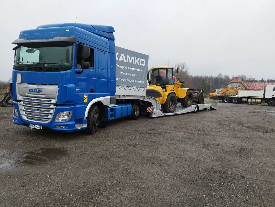 WYNAJEM  Naczepy Niskopodwoziowej! 2x Wciągarka. Pod Ciągnik Siodłowy