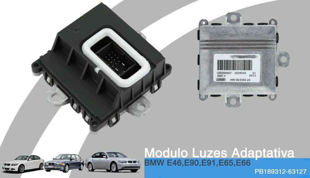 Modulo/Centralina Luzes adaptativa NOVA p/BMW E65,E66,E46,E90,E91