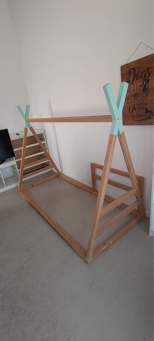 Cama criança solteira | tenda tepee montessori | 90x200