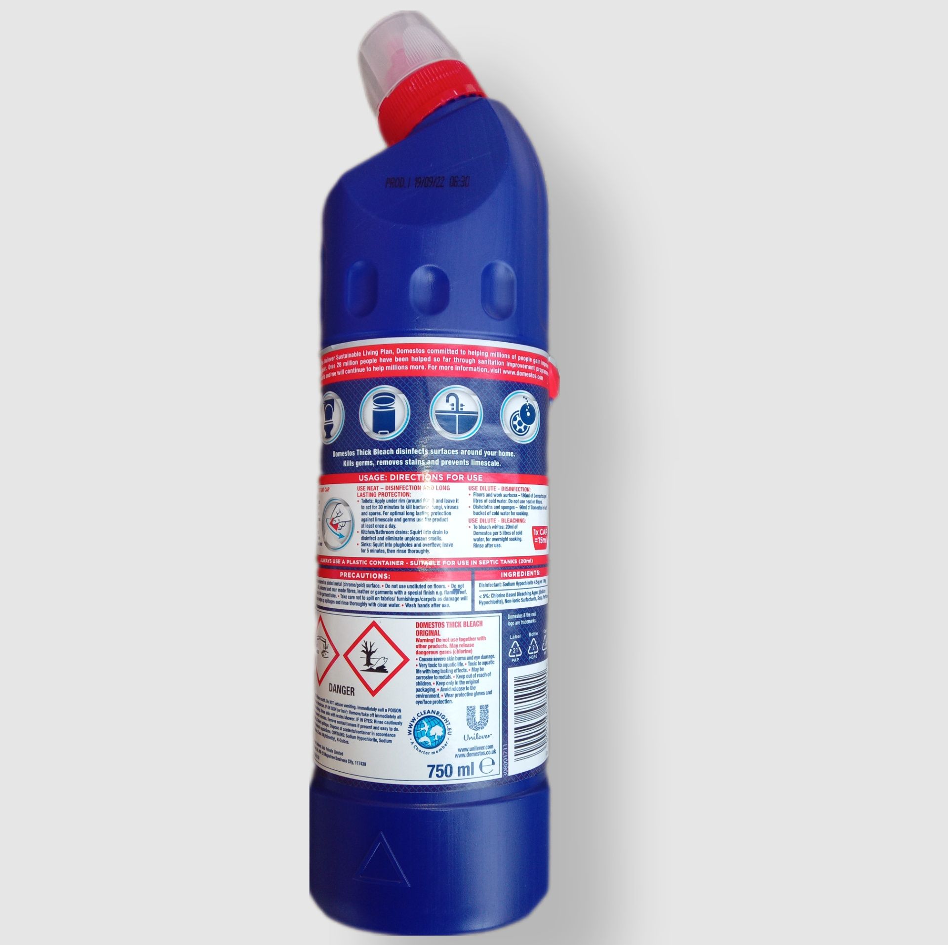 Засіб для чищення універсальний Domestos 750 ml