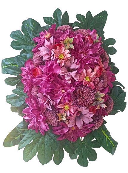 Wiązanka Nagrobna Fuksja Rękodzieło Wszystkich Świętych Stabilizowany