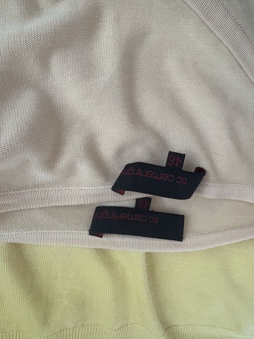 Sweter komplet Bliźniak jedwabny  kardigan i bluzka rozmiar XL