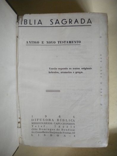 Bíblia Sagrada - Versão dos Textos Originais