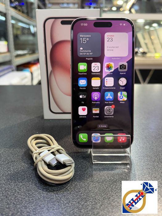 Telefon Apple IPhone 15 128GB Kondycja 84% / Możliwa Wysyłka /