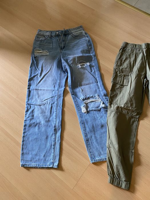Spodnie dziewczece/młodzieżowe s/xs cena za calosc