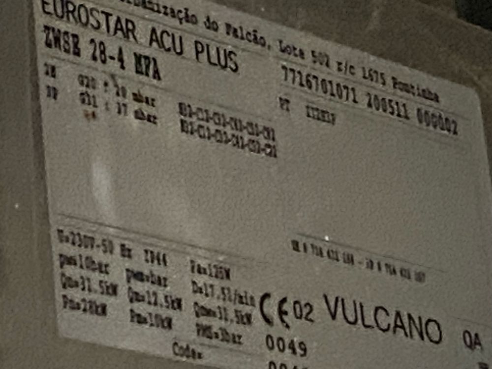 Caldeira Vulcano EuroStar AcuPlus