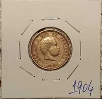 Monarquia - moeda de 5 reis de 1904