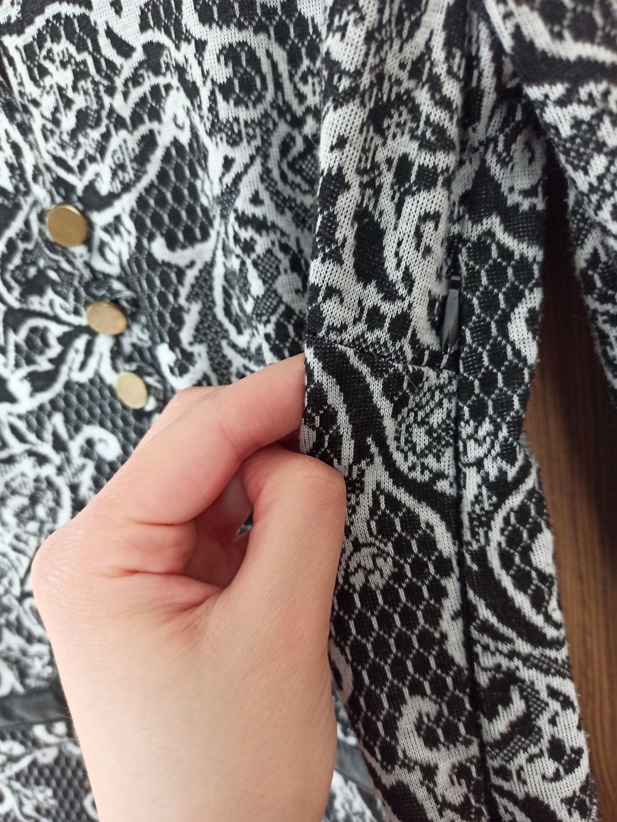 Sukienka wiskoza wzorzysta M elegancka