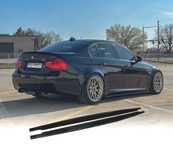 EXTENSÕES DE EMBALADEIRAS BMW E90 E92 E93 05-13 LOOK M PERFORMANCE PRETO BRILHANTE
