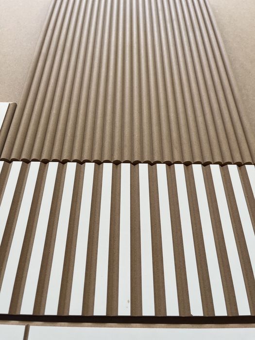 Fronty MDF surowe, ryflowane, angielskie, USŁUGI CNC, Frezowanie