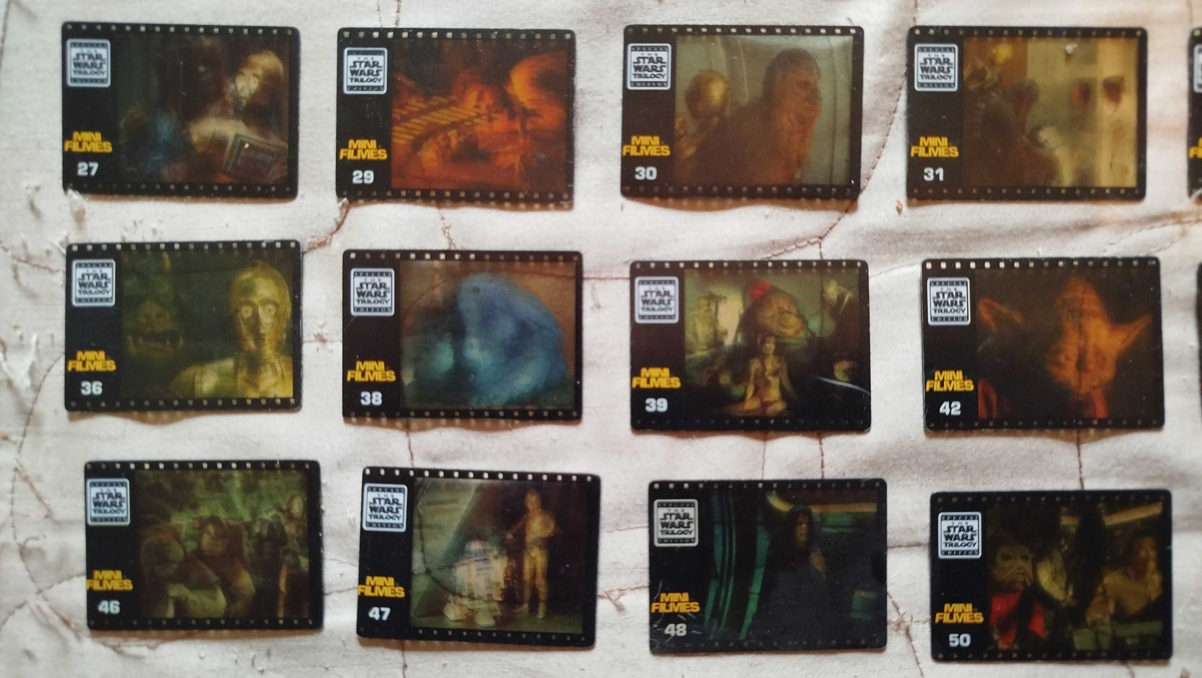 Mini Filmes / Slides da Caderneta de Coleção STAR WARS Matutano 1996