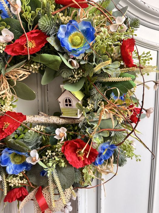 Duży Sielski wianek z makami