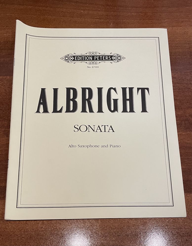 Albright - Sonata - Saxofone Alto