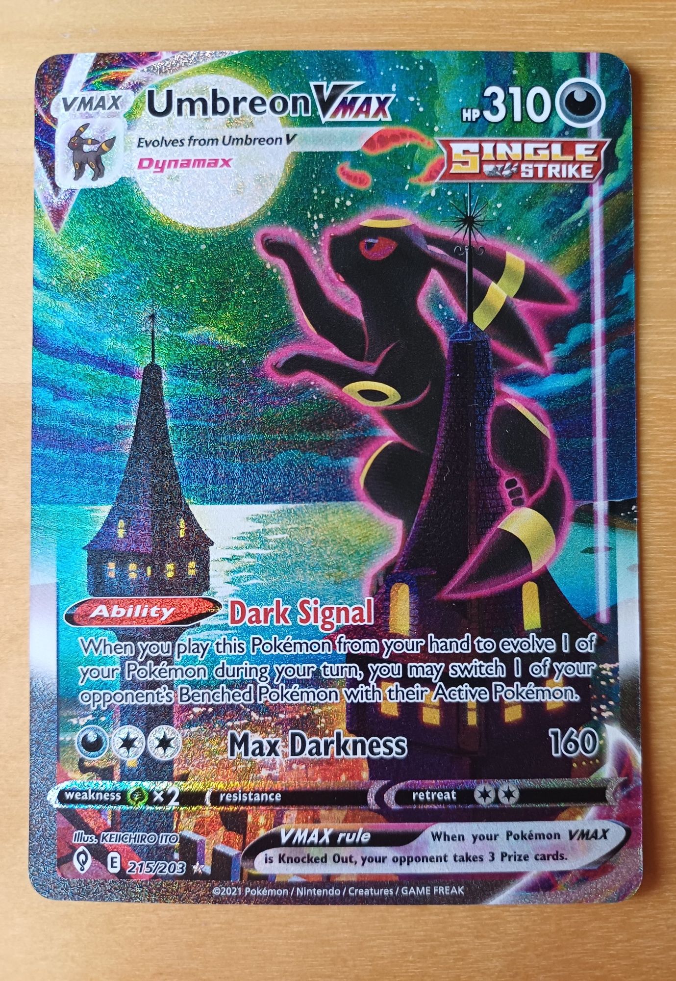 Karta Pokémon Umbreon VMAX