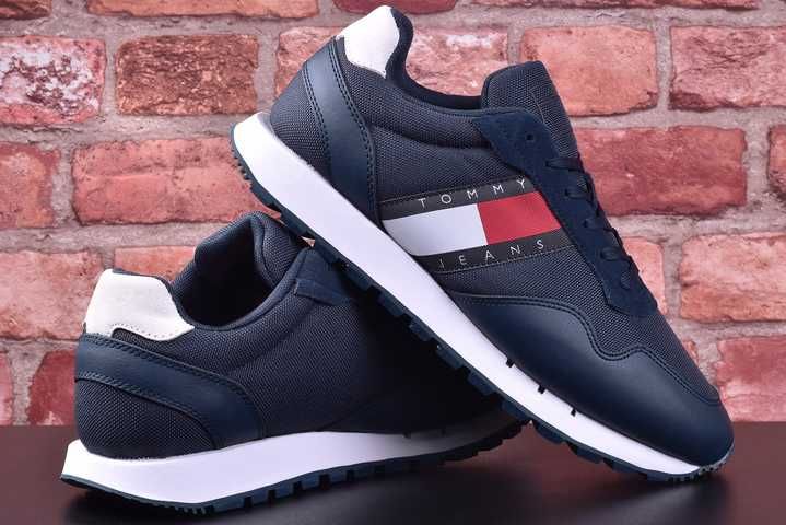 Buty Tommy Hilfiger Retro Leather Runner (EM0EM01081) - 43 WYSYŁKA 24H