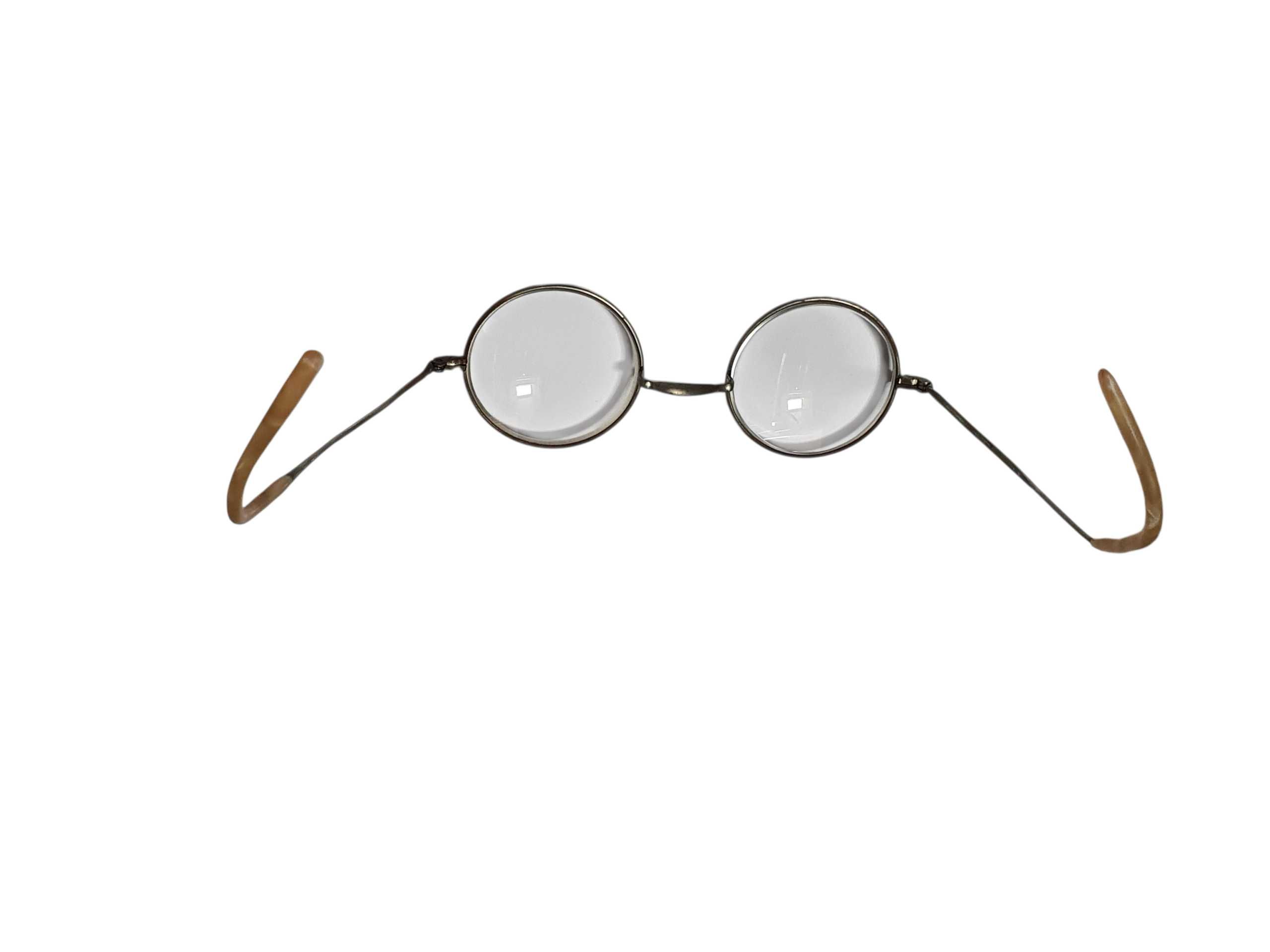 Stare przedwojenne okulary w oryginalnym etui antyk kolekcjonerski