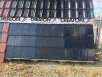 Dachówka Simpla czarna glazura Creaton płaska Ceramiczna