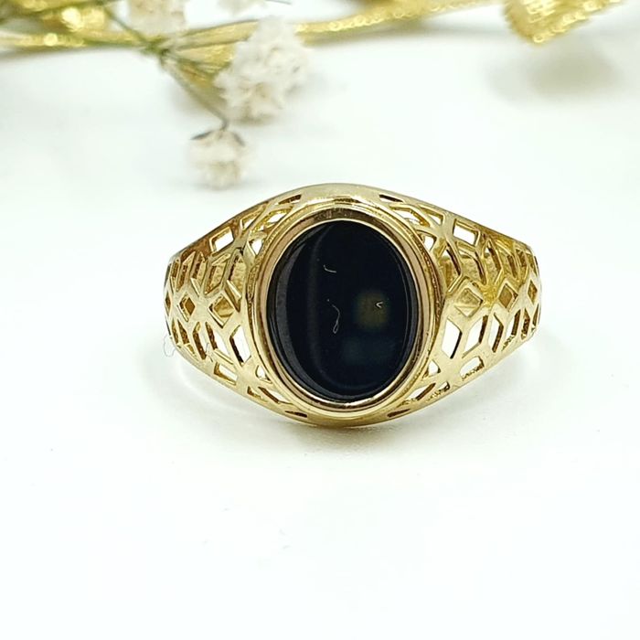 Złoty sygnet 585 605ws