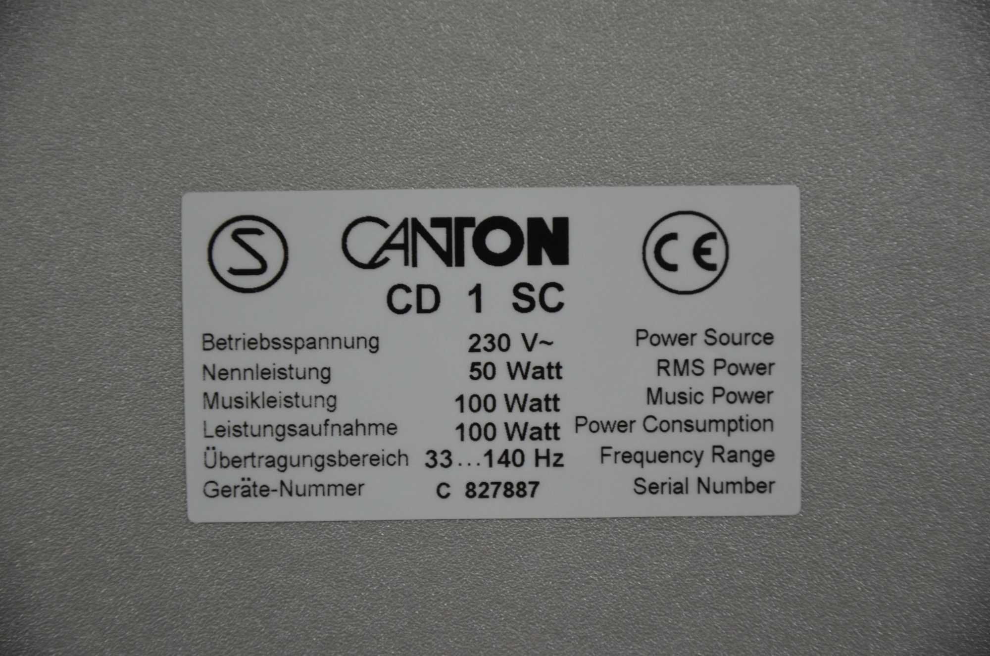 CANTON CD 1 SC Dynamiczny Subwoofer aktywny