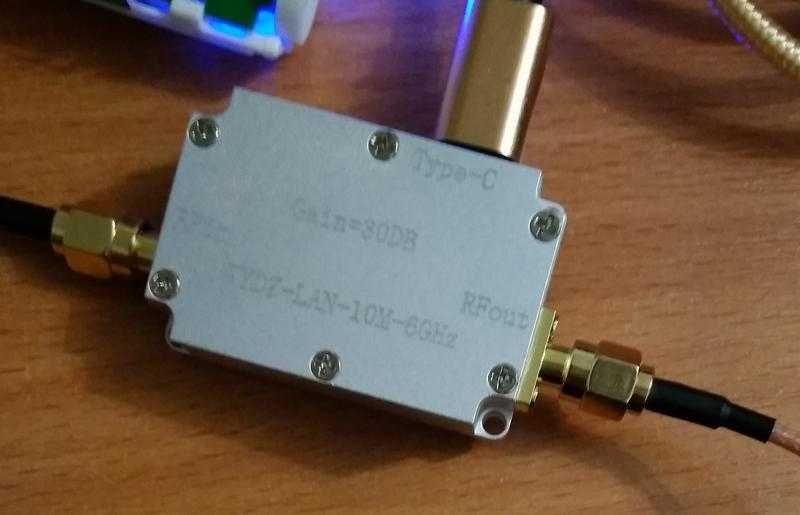 LNA 30db малошумящий усилитель Type-C USB