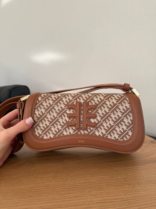 Сумка jw pei Joy Shoulder Bag Monogram Brown