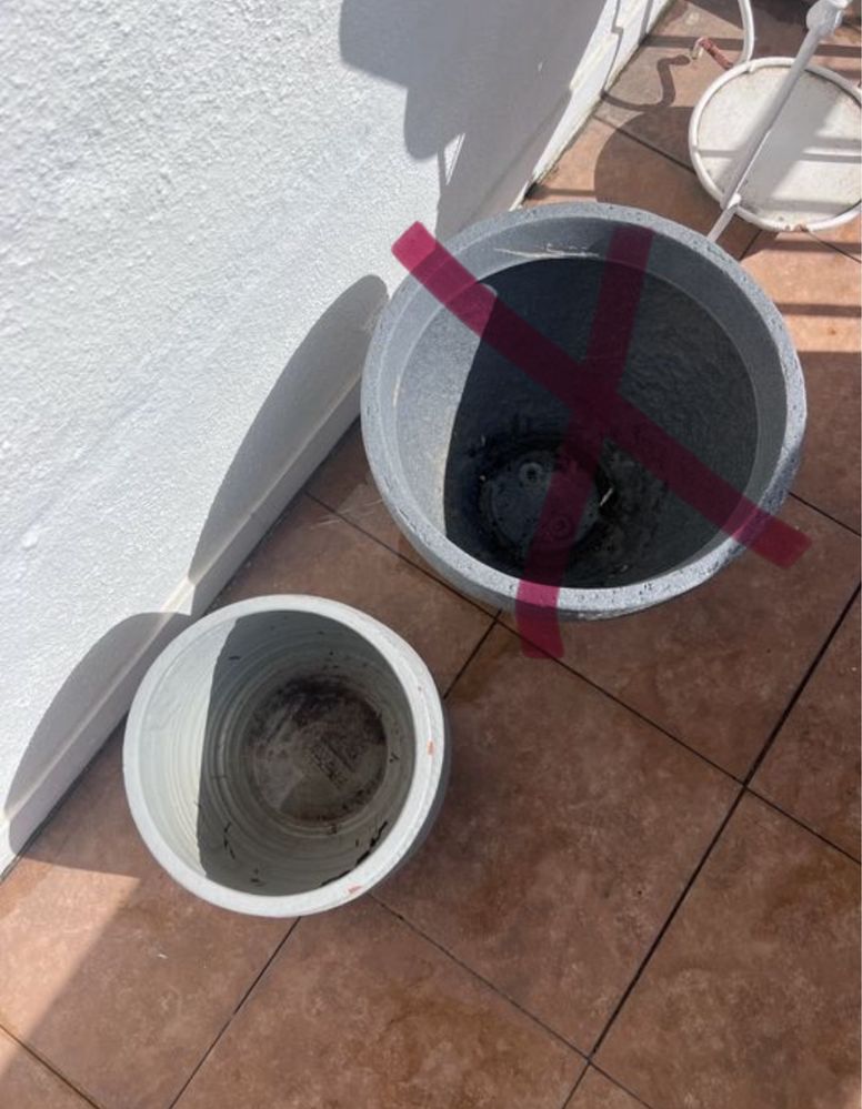 Vaso cerâmica antracite para planta
