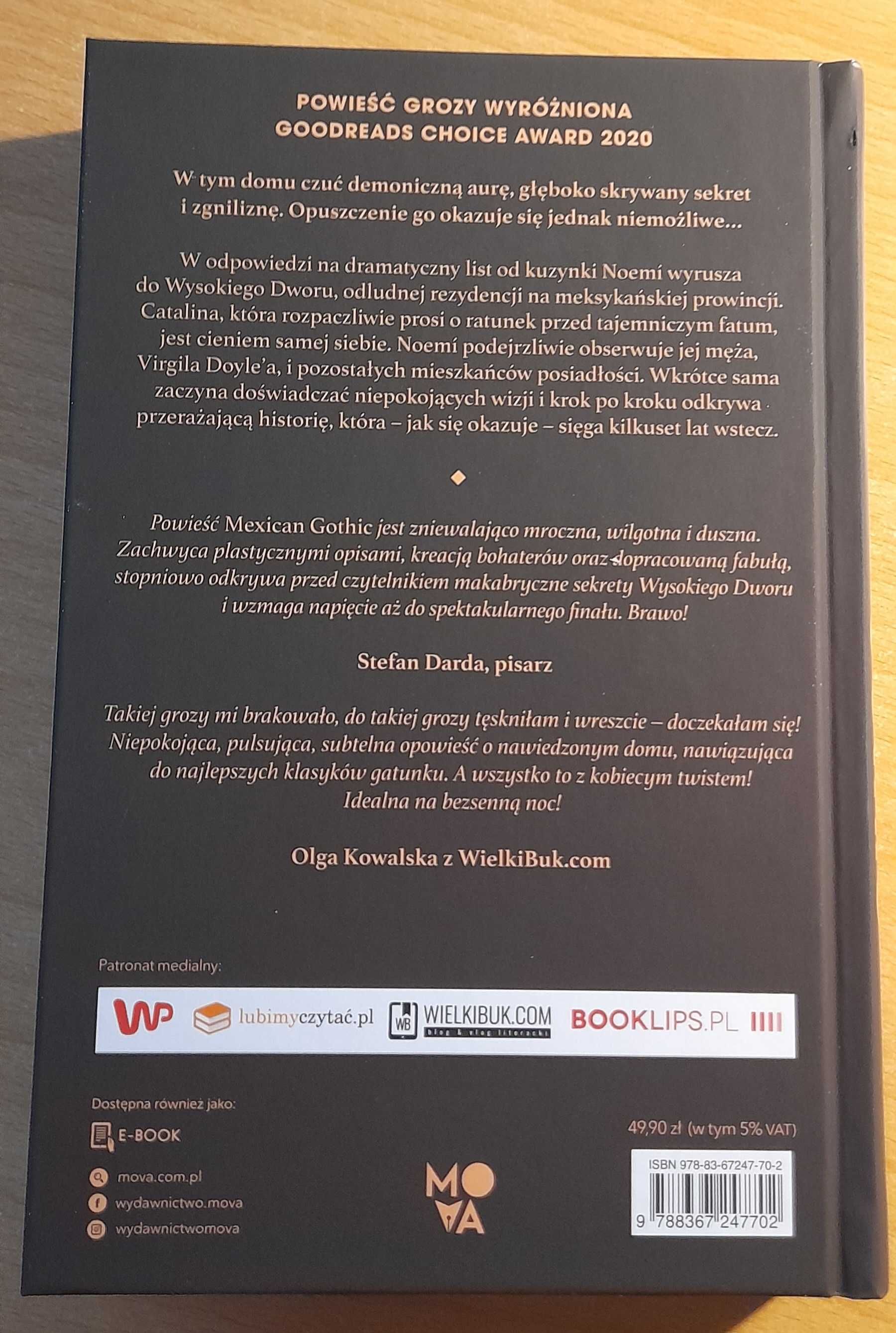 Przebłyski Zadie Smith & Mexican Gothic Silvia Moreno-Garcia 2 KSIĄŻKI
