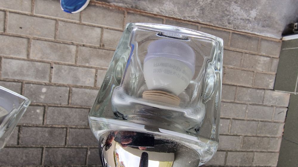 Lampa chrom z żarówkami led