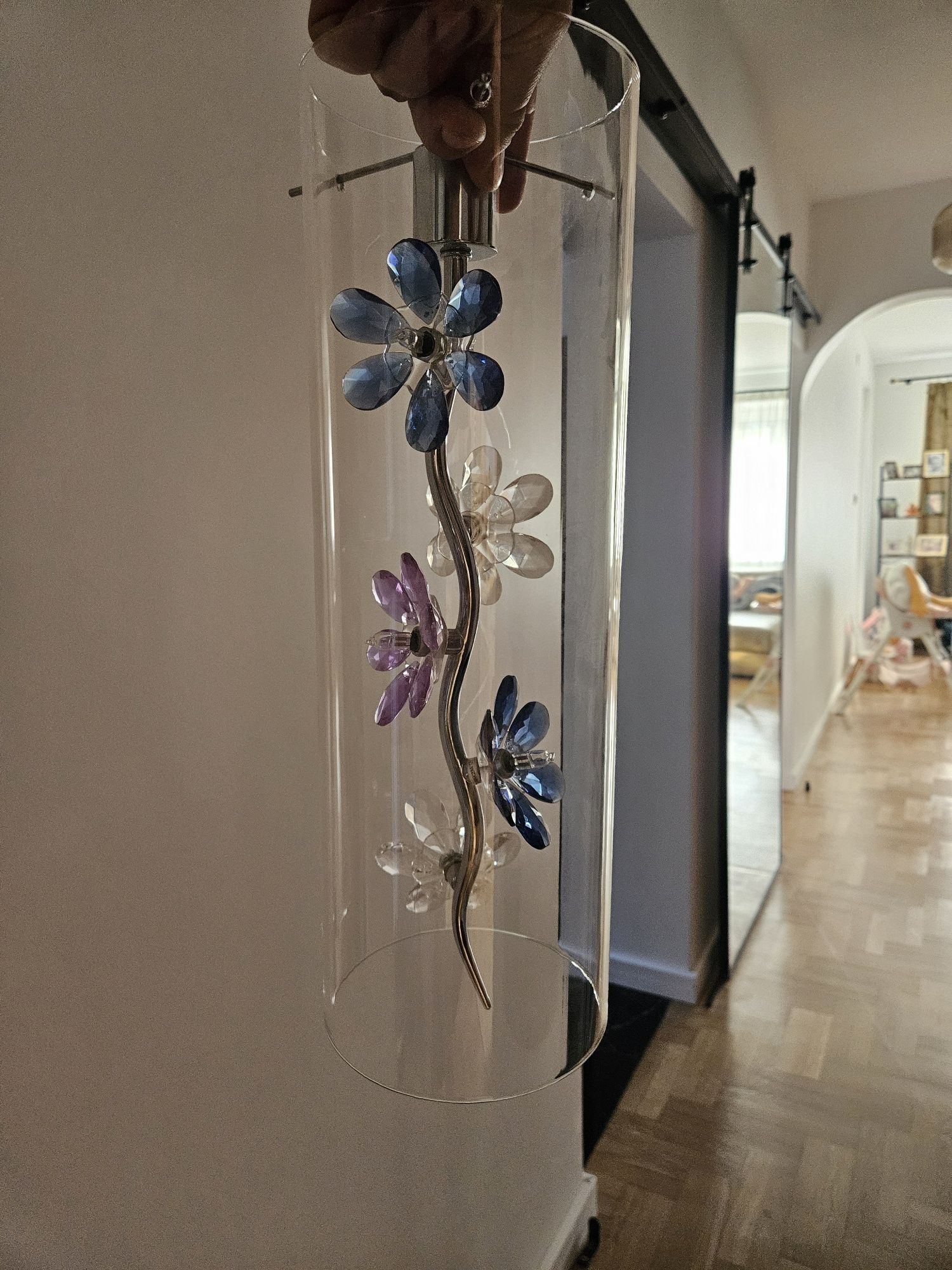 Lampa wisząca kwiaty