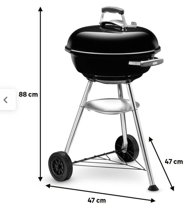 Barbecue Carvão Weber Novo+ Capa+Chamine Acendedor