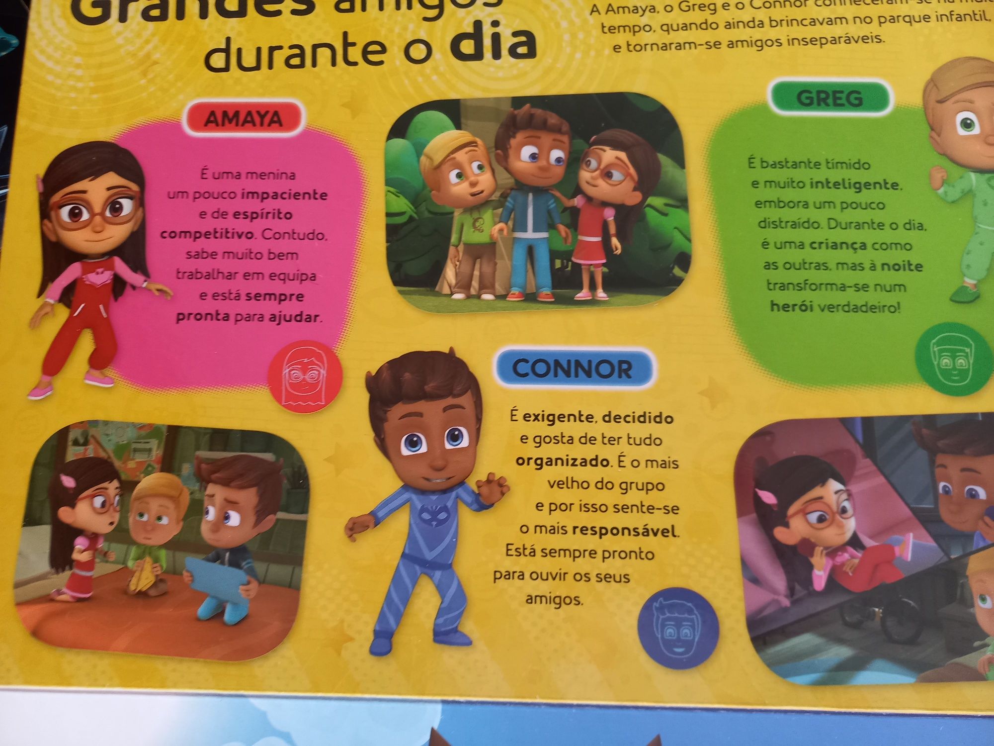 Livro puzzle Pj masks novo