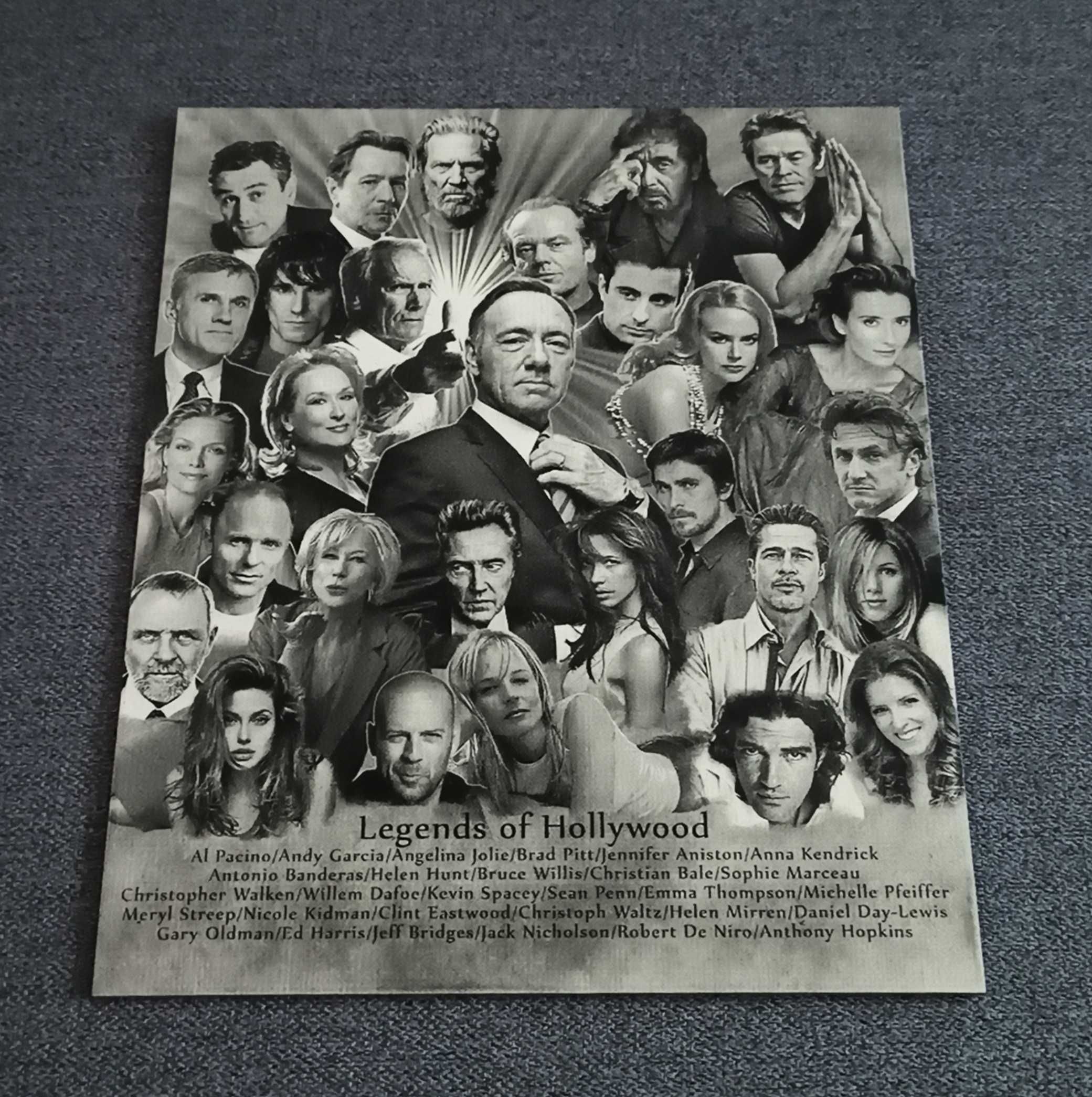 Grawerowany plakat "Legends of Hollywood"