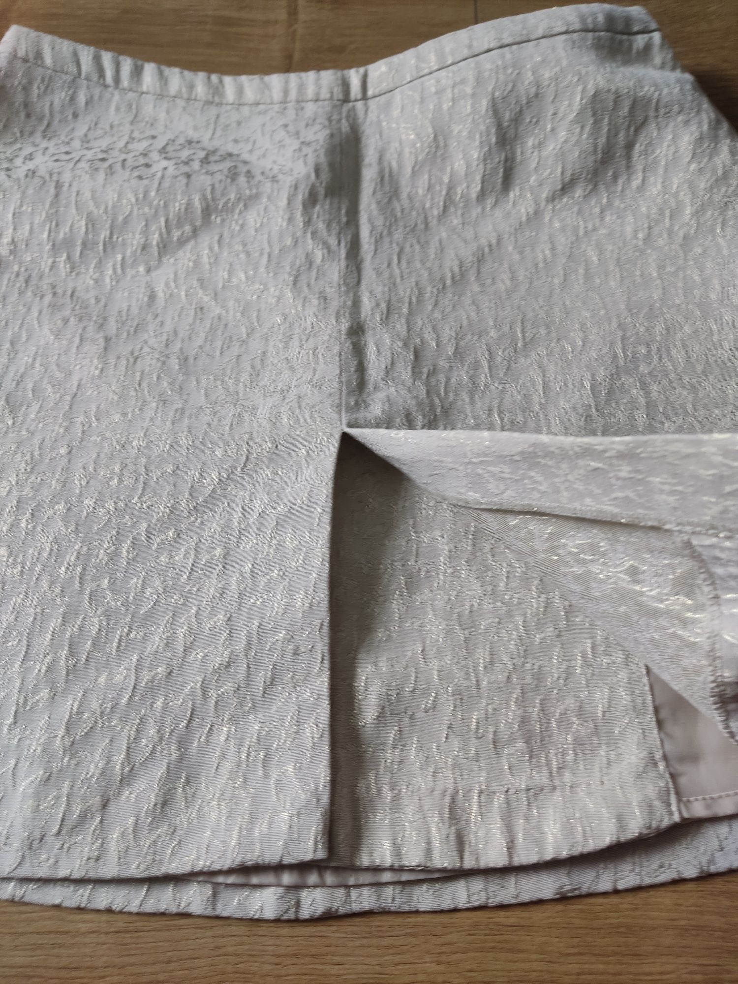 Spódnica damska krótka mini spódniczka elegancka żakardowa z teksturą
