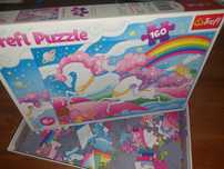 Puzzle 160 el. 6+ cukierkowe jednorożce