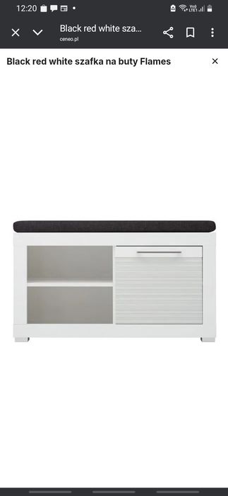 Siedzisko na buty, szafka