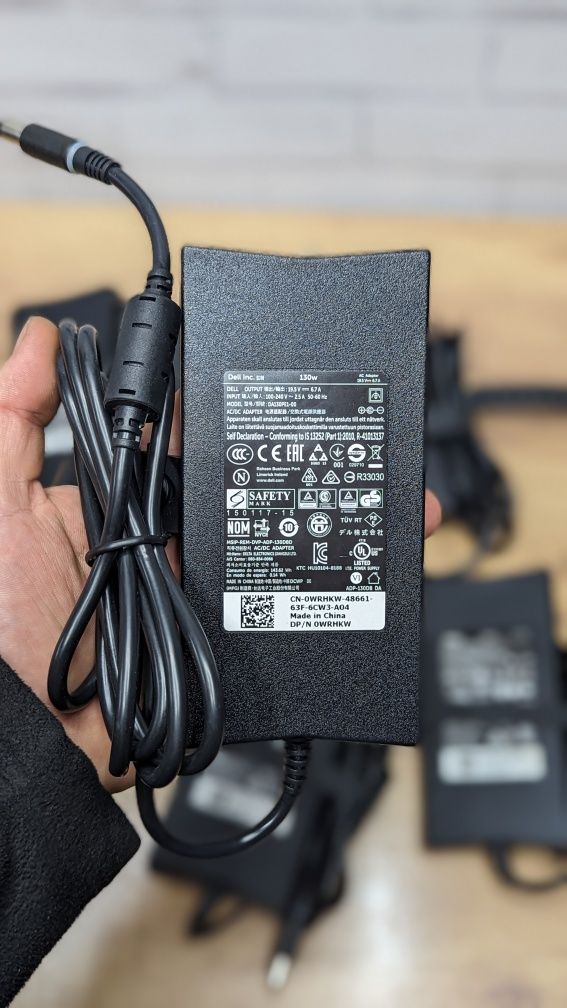 Оригінал, Блок живлення, опт, зарядки Dell 7.4*5.0, 130w