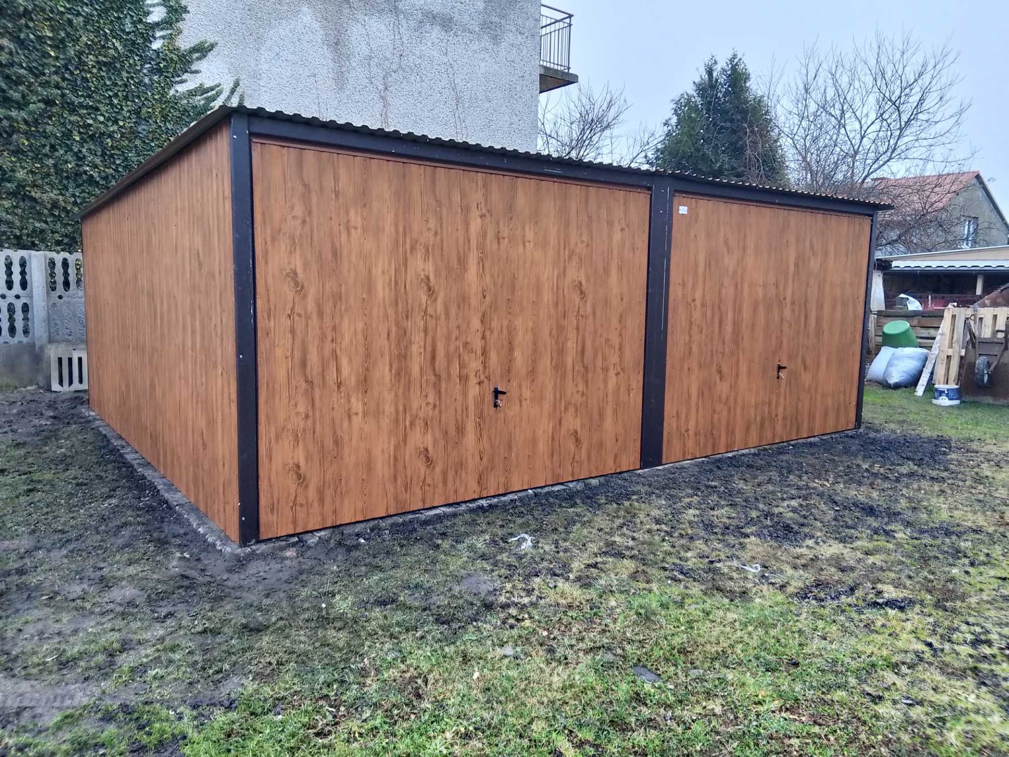 Garaż blaszany blaszak 6x6