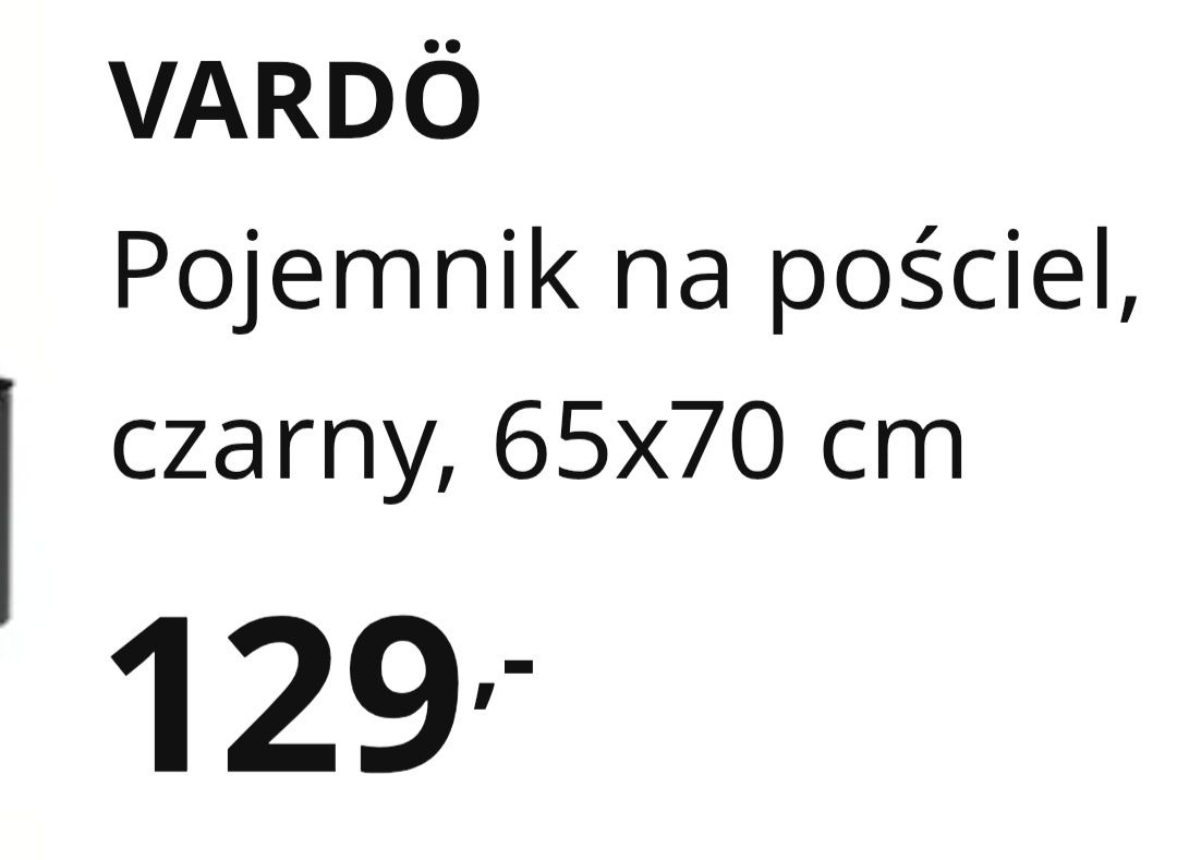 Pojemnik na pościel IKEA  Vardo