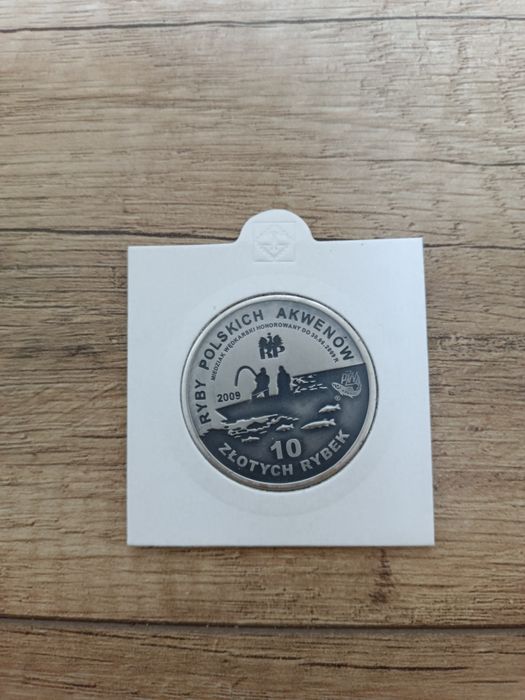 10 Złotych Rybek Pstrąg platerowane srebrem