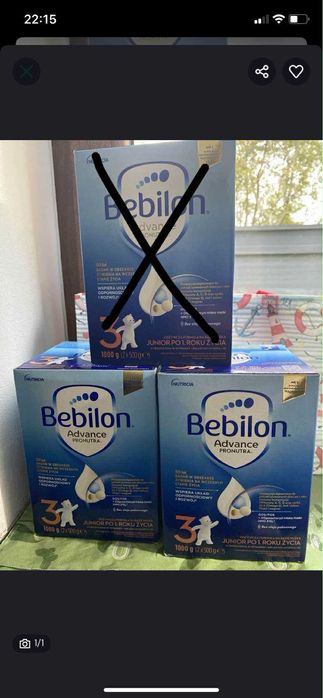 Bebilon advance pronotura 3 2x1000g