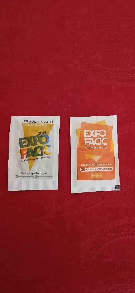 Pacotes de açúcar Expofacic