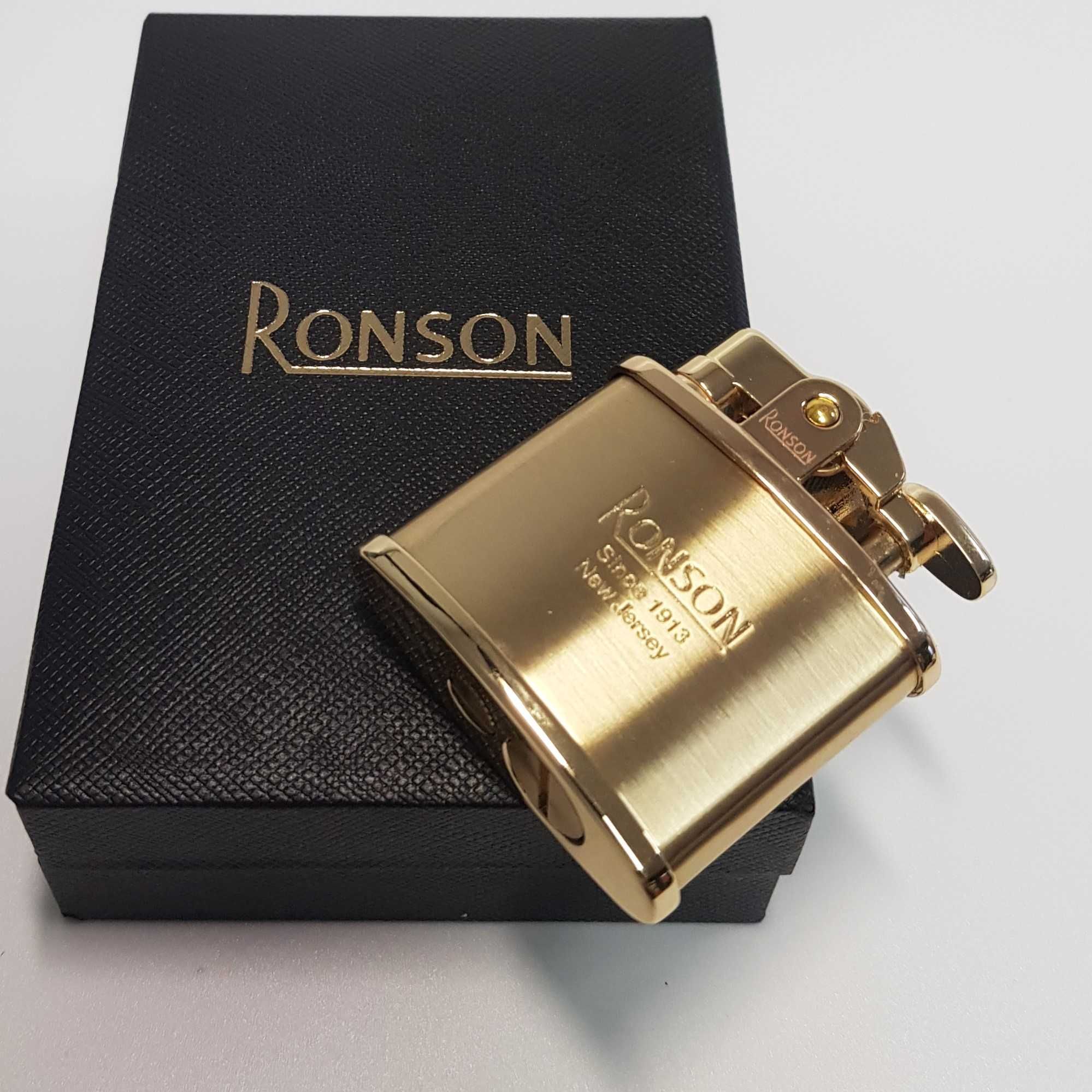 Zapalniczka benzynowa Ronson Standard, model 1943 klasyk retro - złota