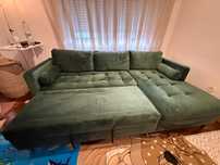 Sofá com chaise long esquerdo