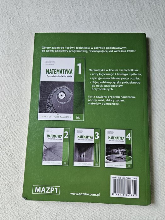 Zbiór zadań matematyka 1, Pazdro